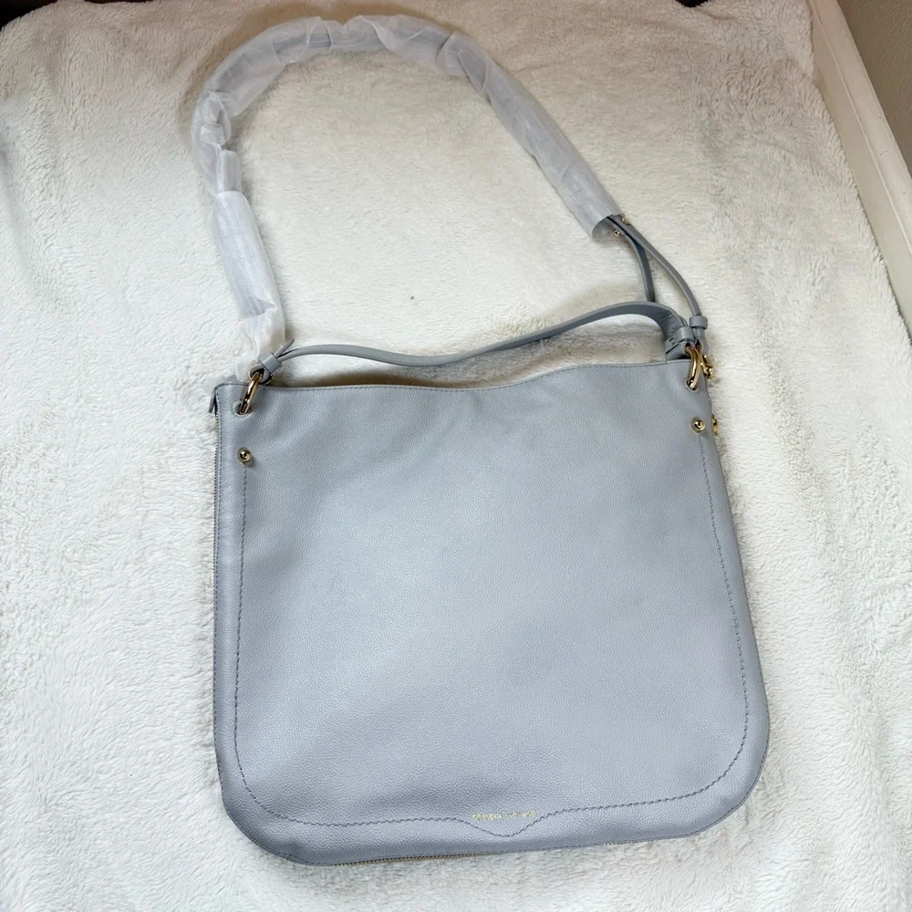Rebecca Minkoff Pumice Gray Jody Convertible Leather Hobo Handbag Purse - NWT